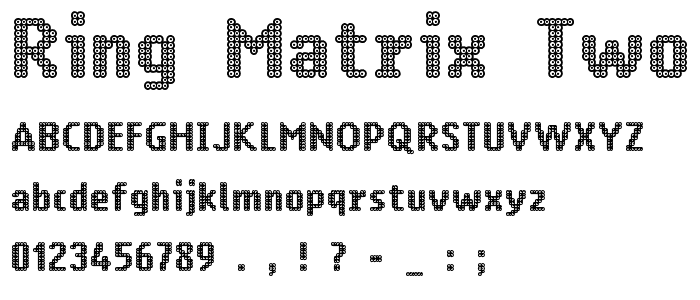 Ring Matrix Two font